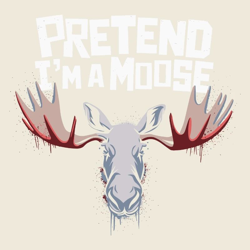 Witziger Elch-Spruch