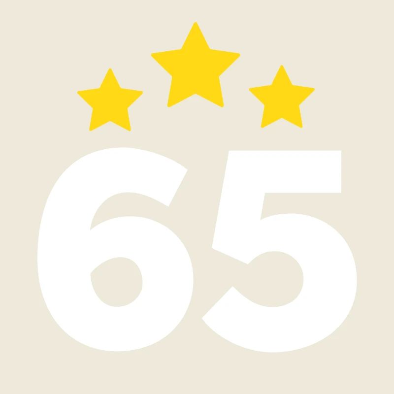 65 ans étoile - cadeau 65e anniversaire
