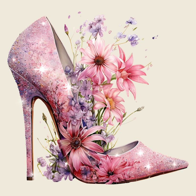 High Heel Lover Glitter Shoes Women's Gift