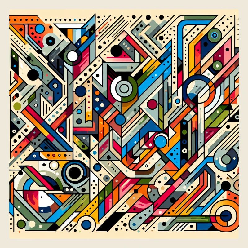Abstraktes Graffiti Kunstwerk