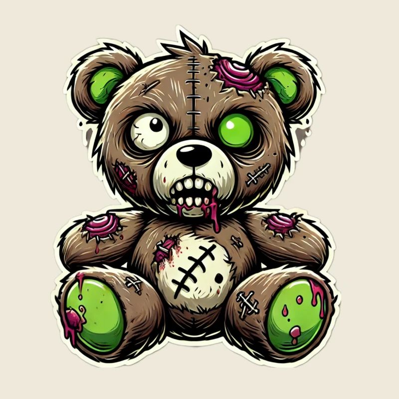 Zombie Teddybär, Teddy, Horror, Funky, süß