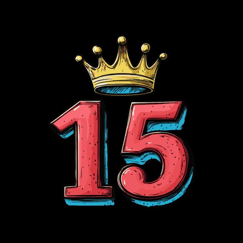 15 Zahl Krone