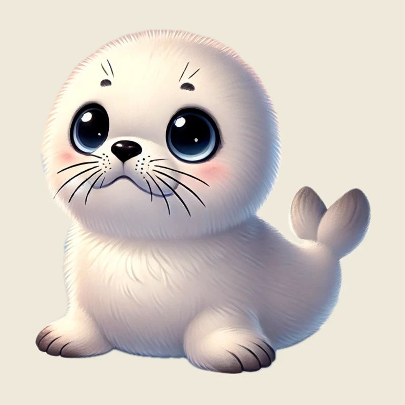 Bébé phoque aux grands yeux