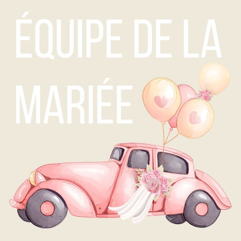 Équipe de la mariée - voiture mariage