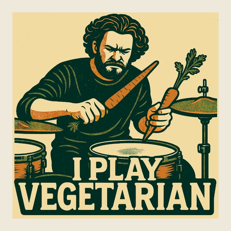 Drums I play vegetarian