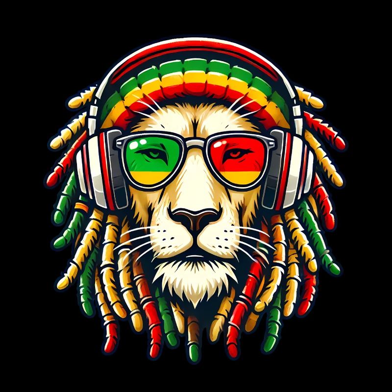 Reggae Löwe Rasta Jamaika
