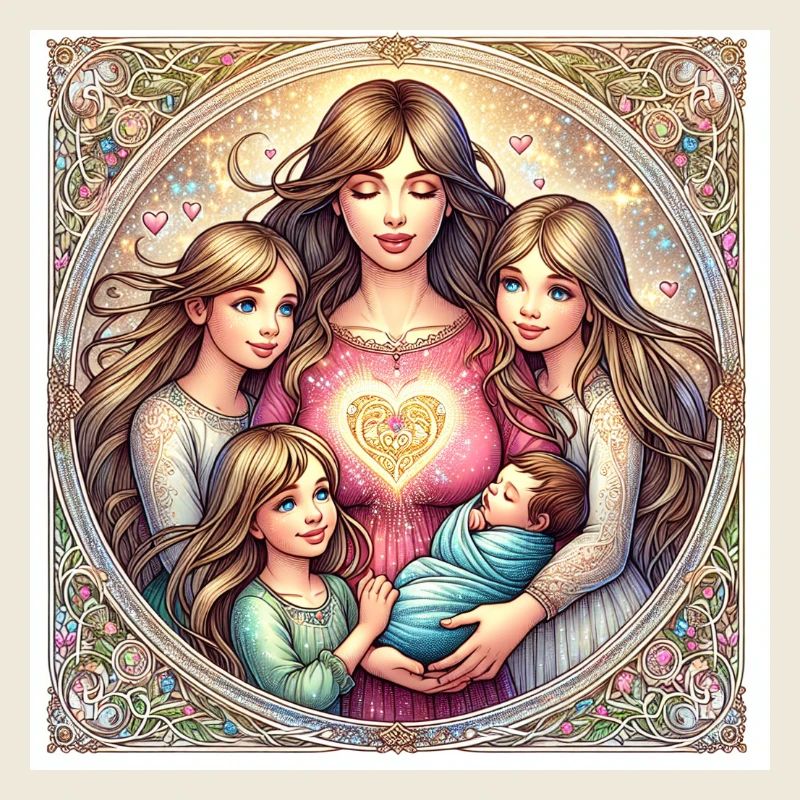 Mama mit 4 Kindern