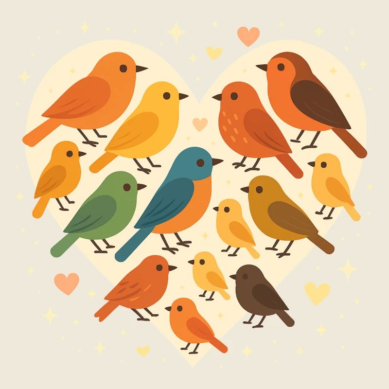 Oiseaux et papillons