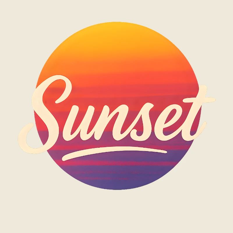 Design rétro vintage Sunset pour les fans d’été