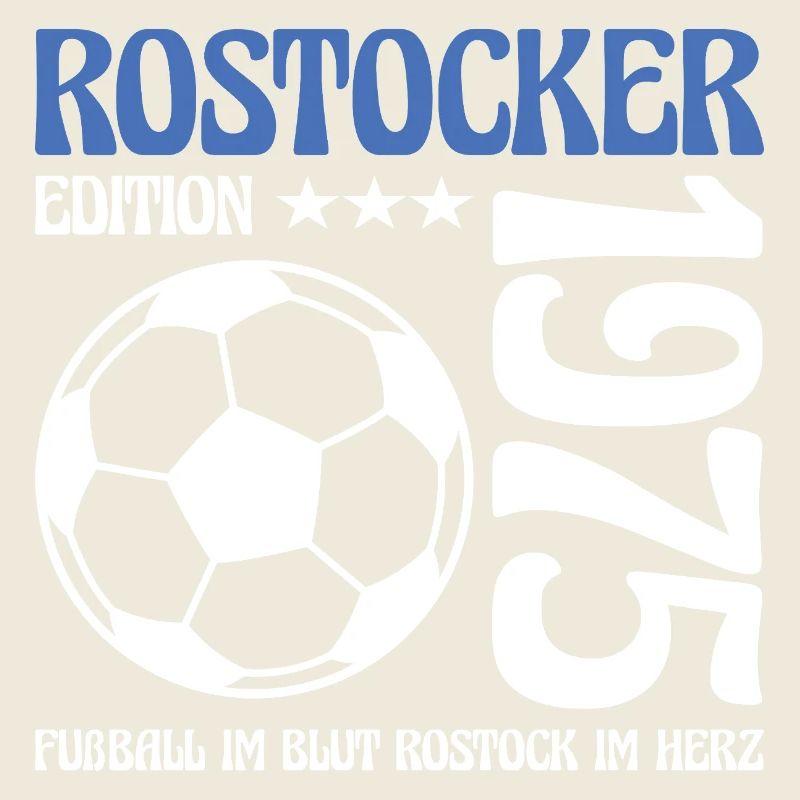 Rostocker Geburtstag 1975 Fußball Geschenk