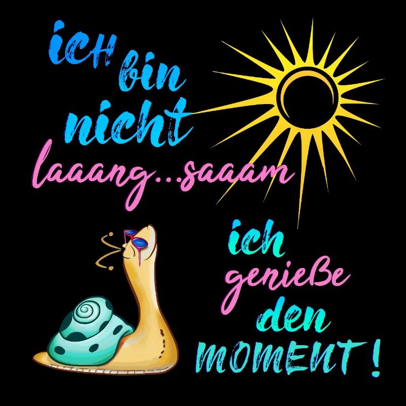Ich bin nicht langsam... ich genieße den Moment