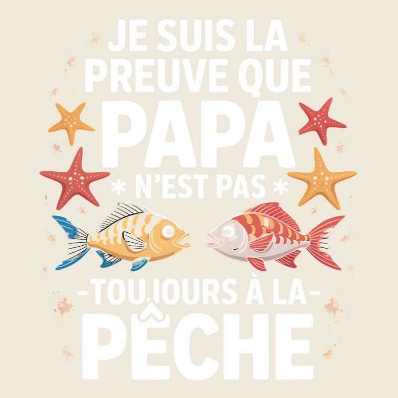 Papa Pêche Pêcheur Bébé Nourrisson Naissance