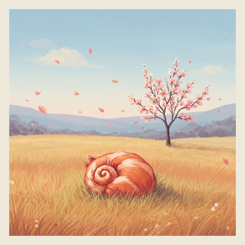 Traumlandschaft mit fliegendem Rochen