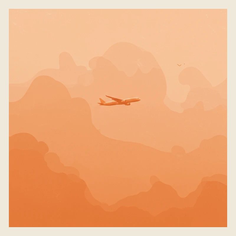 Evening sky with clouds and sunset