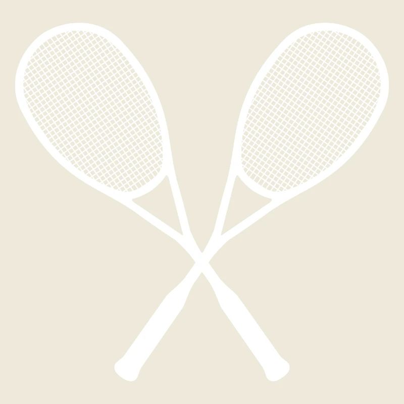 Raquette de squash Logo Croix Blanc