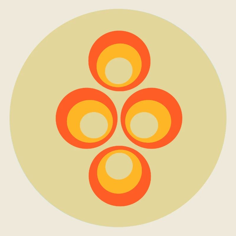 70s Pattern Retro Hippie Flowers Power