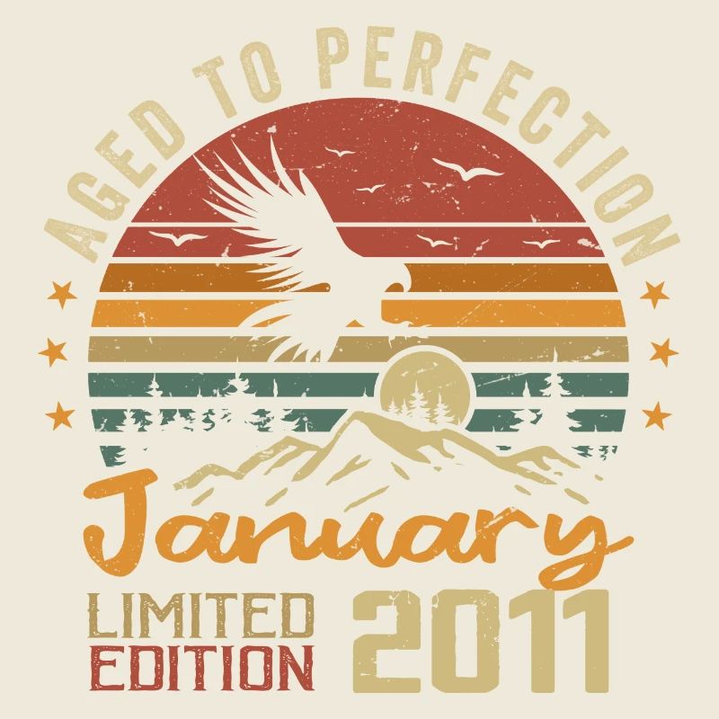 January 2011 Retro Vintage Birthday Gift