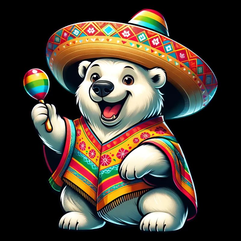 Cinco de Mayo Eisbär: Festliche Stimmung