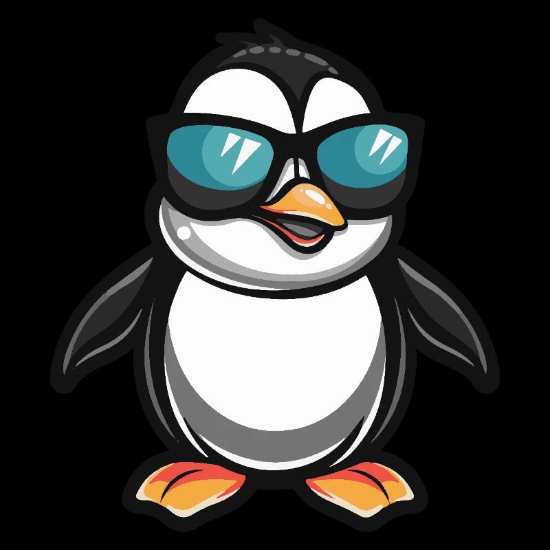 Pinguin Cool Comic