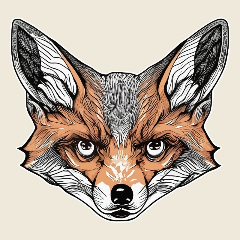 Renard avec un regard profond