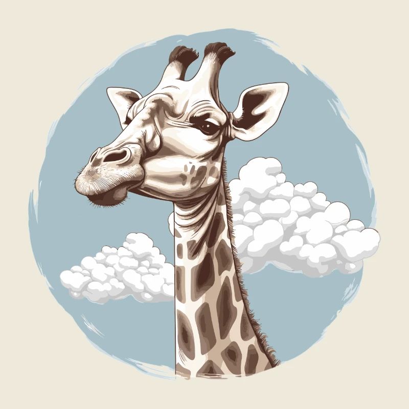 Giraffe im Himmel