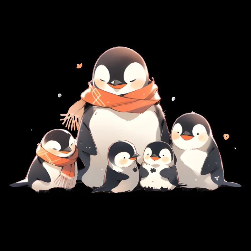 Famille de pingouins