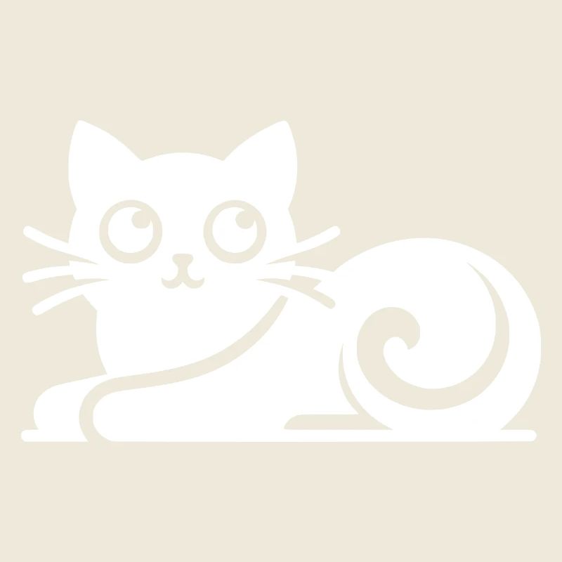 Abstract Cat Drawing