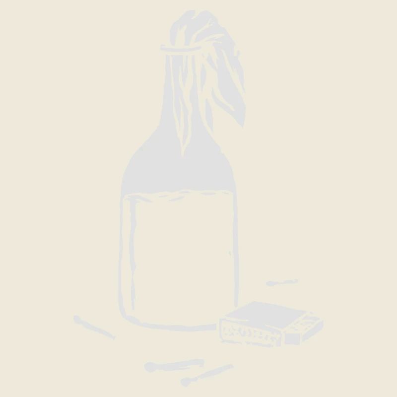 Molotov cocktail illustration