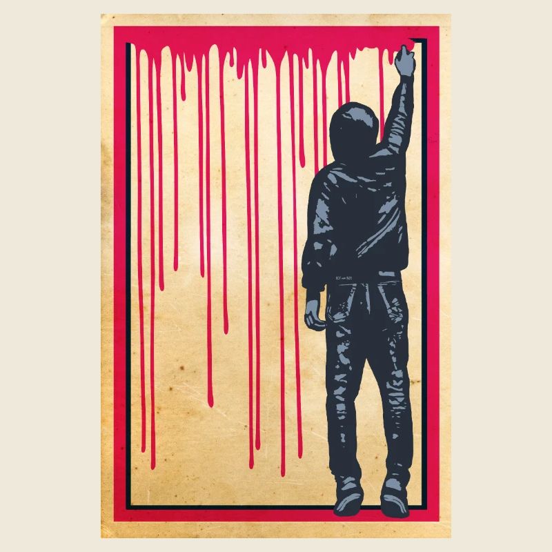 STREET ART - SPRAY BOY Poster