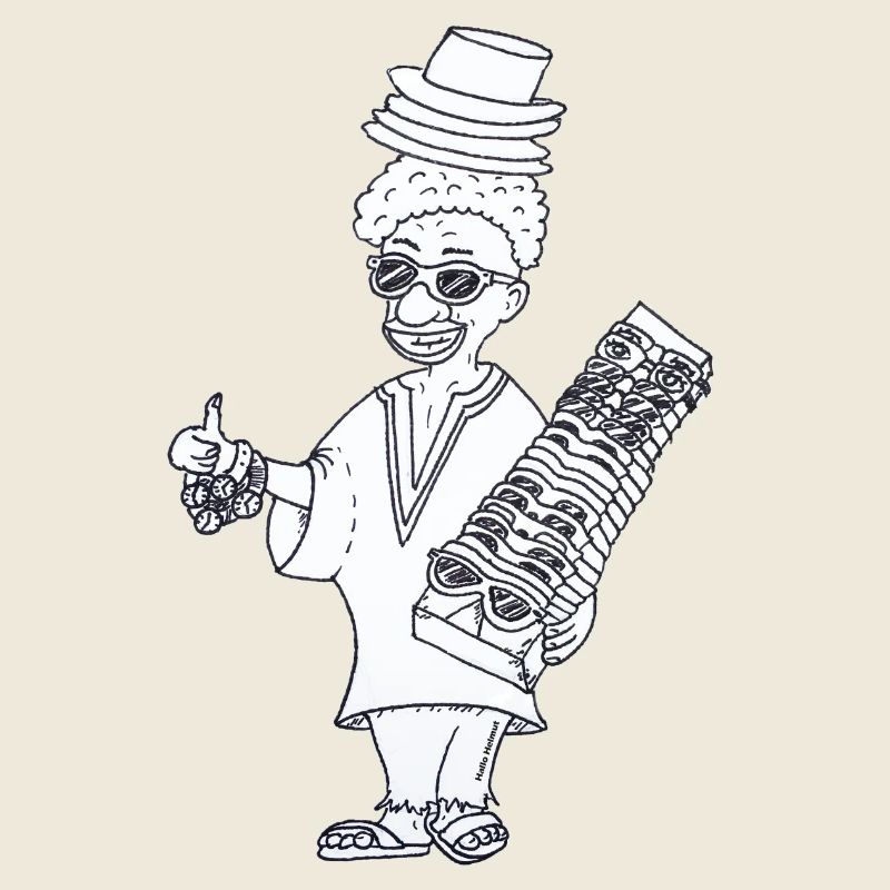 Hallo Helmut Mallorca (Schwarz-Weiß)