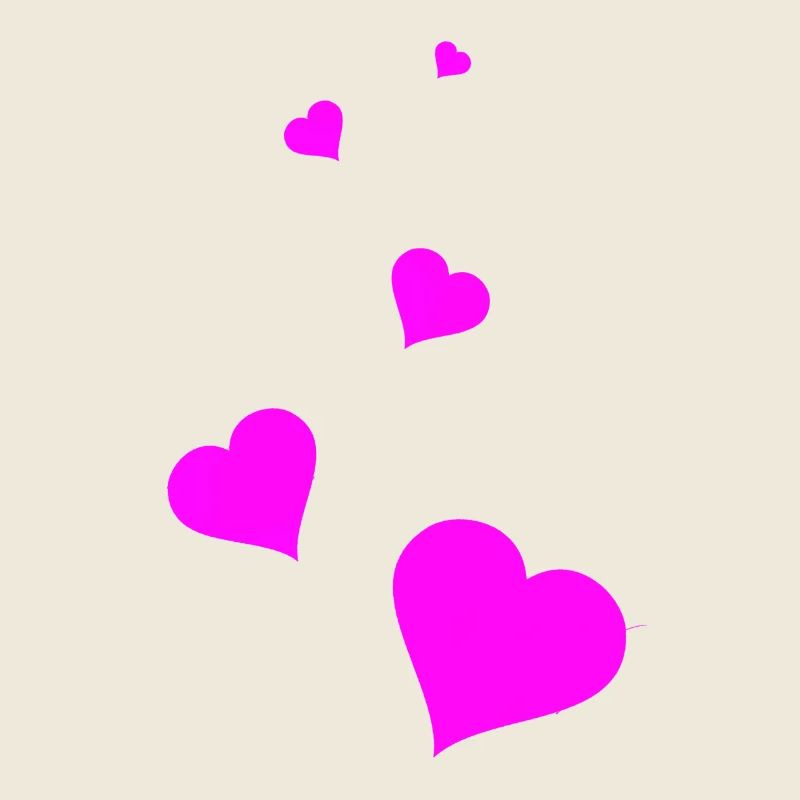 Hearts pink