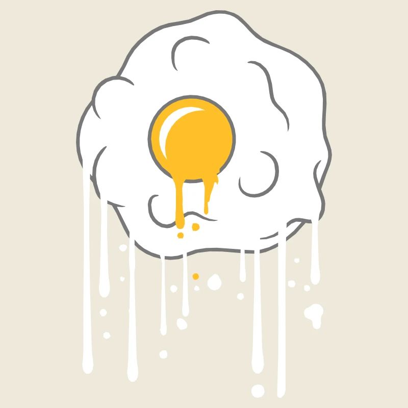 graffiti drops fried egg cook fry food egg