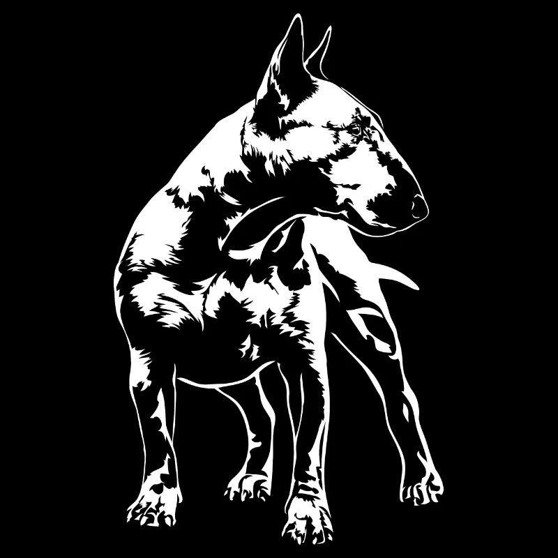 BULL TERRIER Hundeportrait Wilsigns Bullterrier
