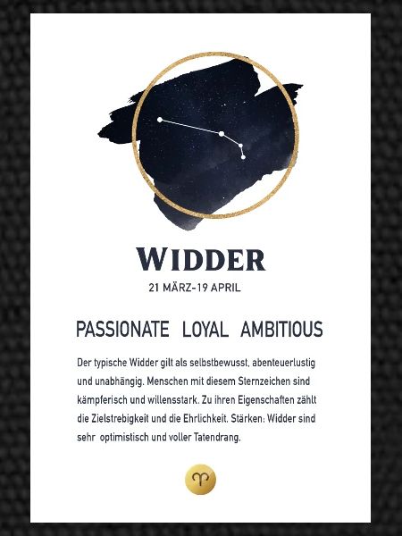 Sternzeichen Widder