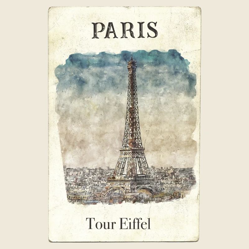 Paris Tour Eiffel Vintage
