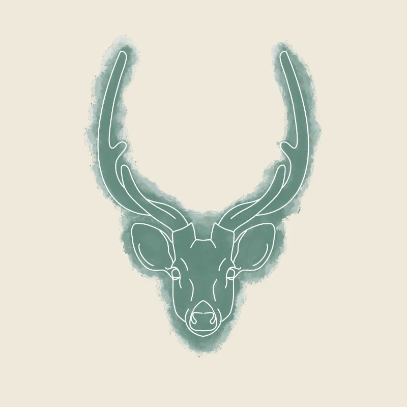 Hirschkopf / Geweih / Jagdtrophäe / Hirsch / Wild