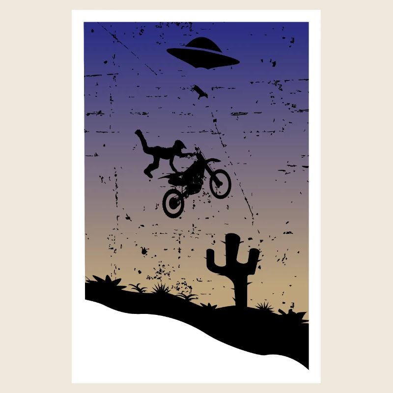 Cascade de motocross