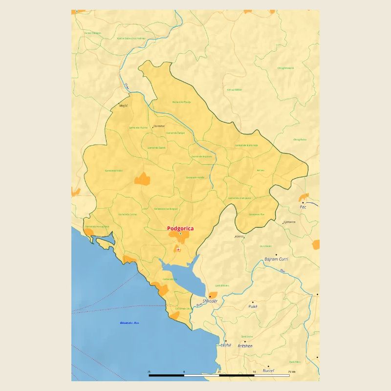 Montenegro Map Map
