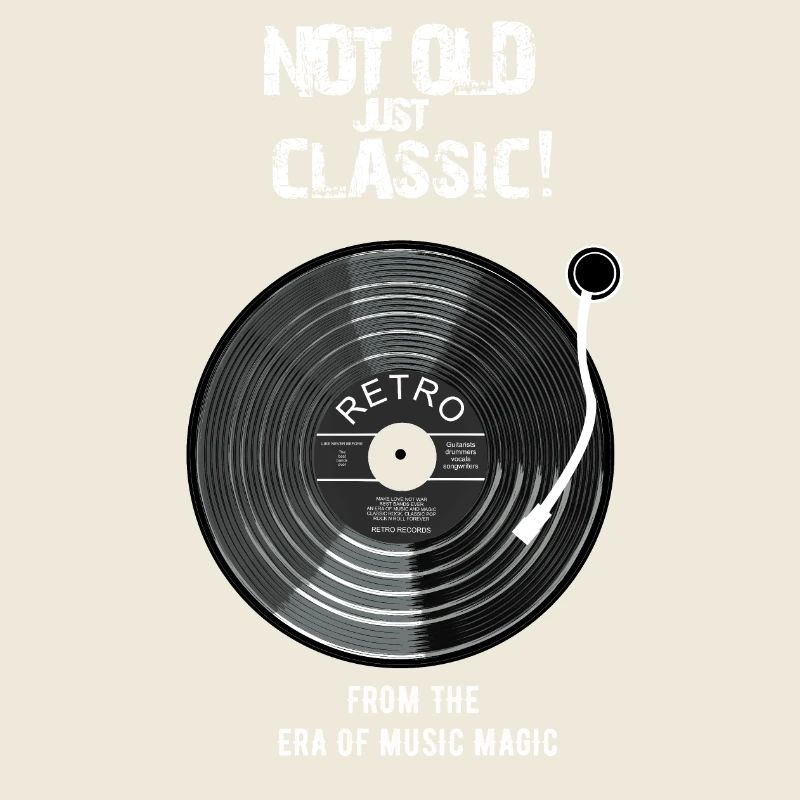 PAS VIEUX, JUSTE CLASSIQUE! VINYLE CLASSIQUE RÉTRO VINTAGE