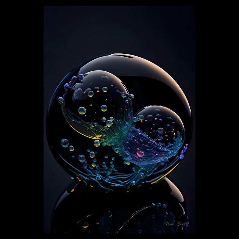 Bubbles in a bubble rainbow 2