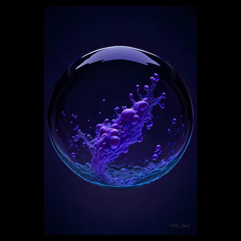 Wolken in einer Blase lila2