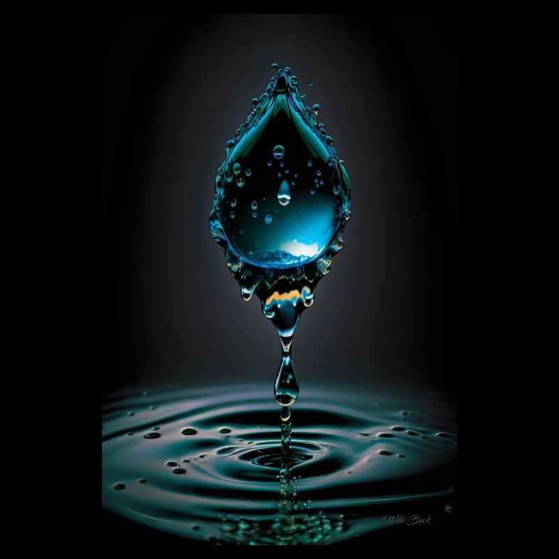 Goutte cyan 2