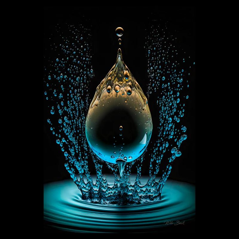 Goutte cyan 4