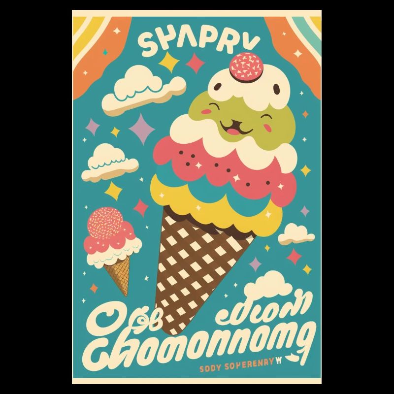 Eiscreme-Stil