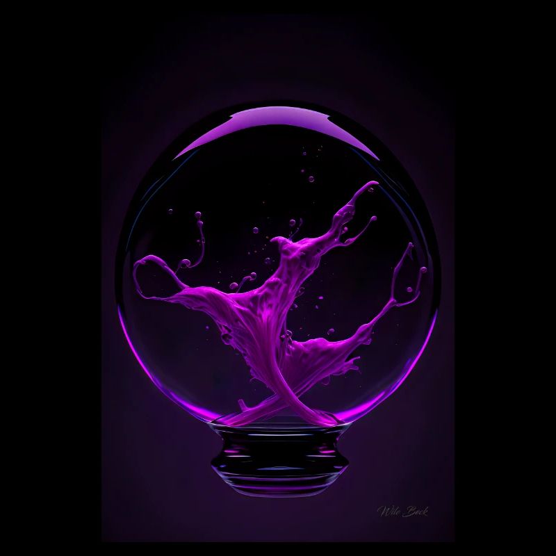 Kaos dans une bulle magenta 1