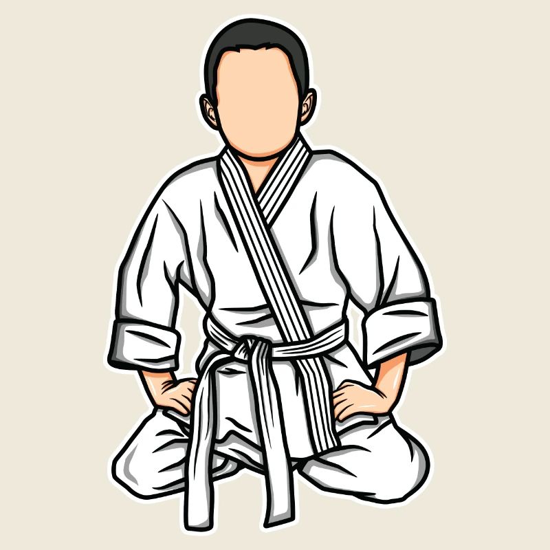 Funny judo kid
