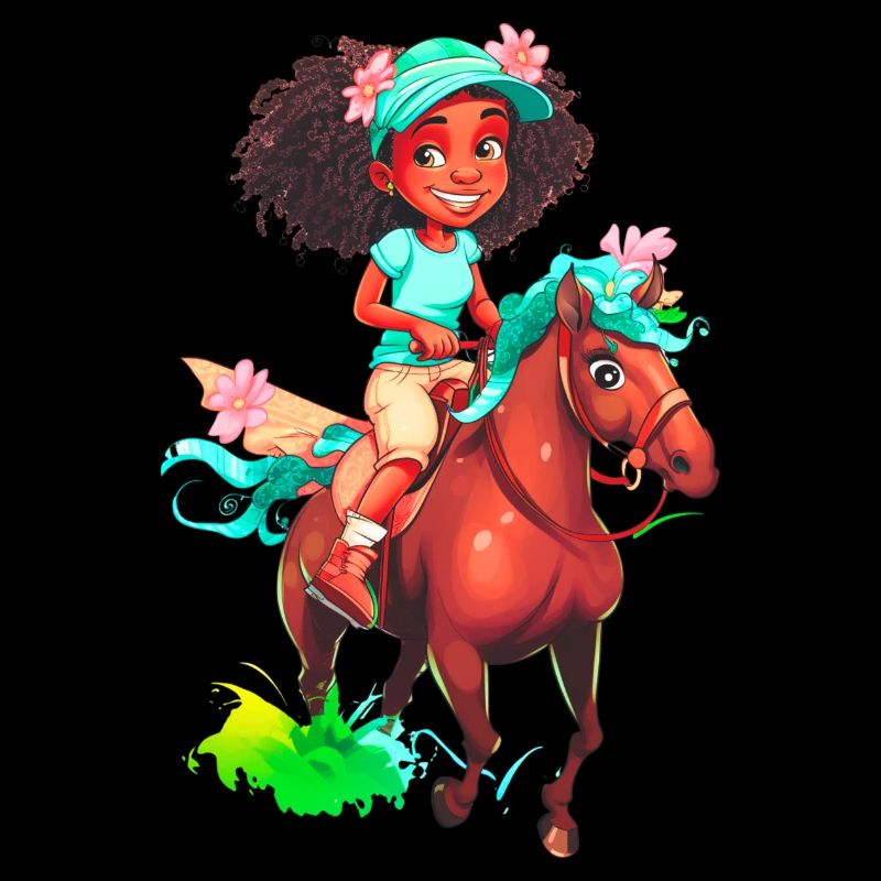 Mädchen Reiten Pferd
