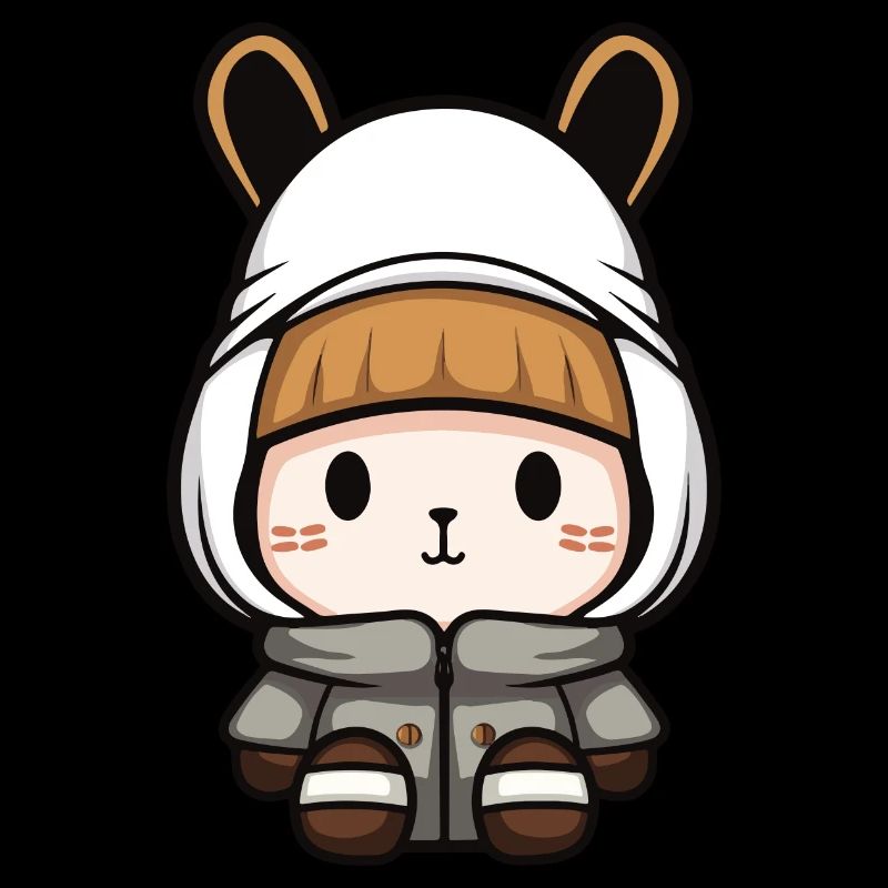 Lapin Hiver Bande Dessinée Mignon