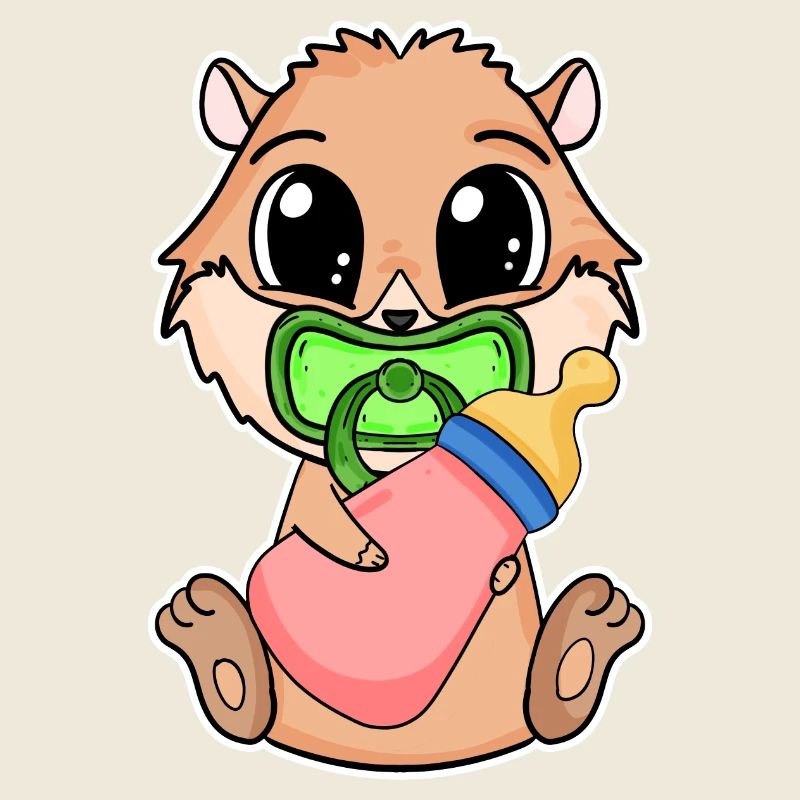 Bébé domestique cochon d’Inde Motif cochon d’Inde