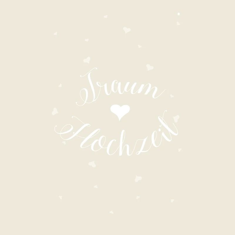 Dream wedding with white hearts